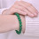8mm Natural Green Agate Bracelet