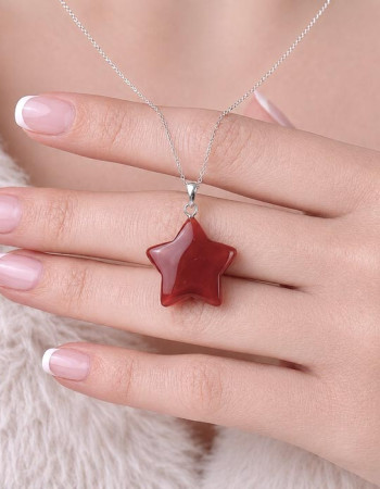 925 Silver Natural Agate Pendant