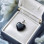 925 Silver Black Onyx Pendant -  Heart of Love Size 1