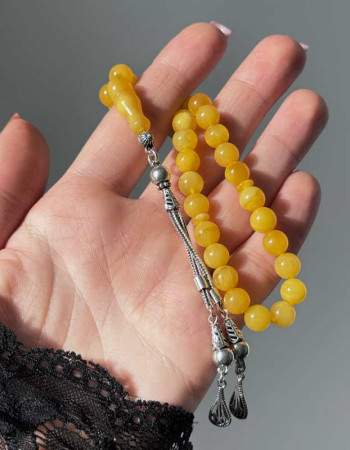 8mm Natural Baltic Amber Rosary