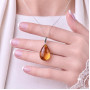 925 Silver Natural Baltic Amber Pendant