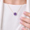 925 Silver Natural Amethyst Stone Pendant - Raw Shape