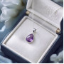 925 Silver Natural Amethyst Necklace