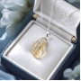 925 Sterling Silver Citrine Stone Pendant