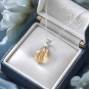 925 Sterling Silver Citrine Stone Pendant