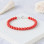 925 Sterling Silver Bracelet , 925 Silver Natural Red Coral Bracelet