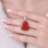 925 Sterling Silver Natural Red Jasper Pendant