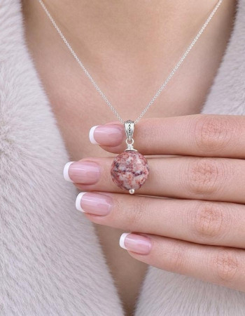 925 Silver Natural Jasper Pendant