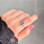 خاتم حجر الكيانيت الازرق من الفضة الاسترليني عيار 925
