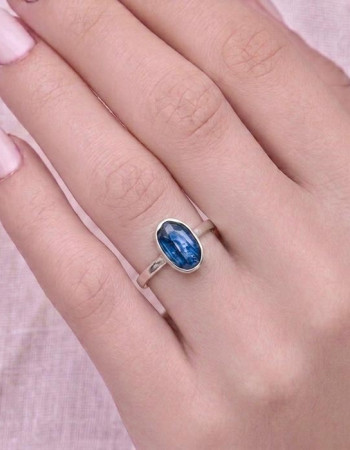 925 Silver Kyanite Stone Ring