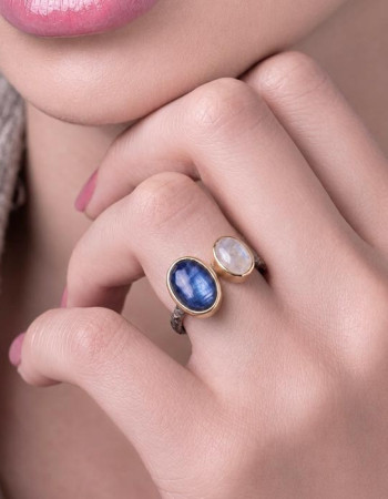 925 Silver Kyanite Stone Ring
