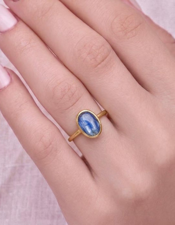 925 Silver Kyanite Stone Ring