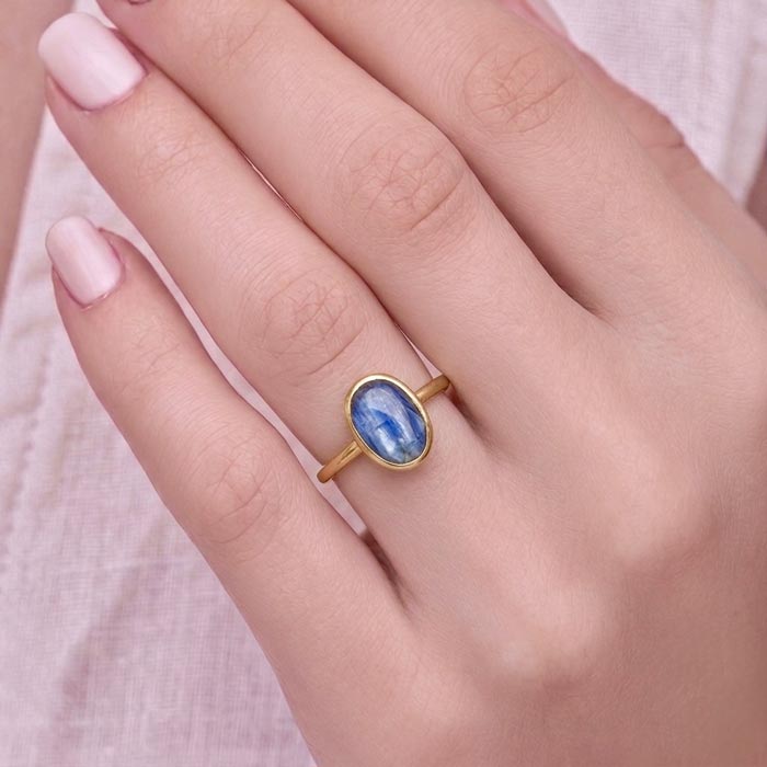 925 Silver Kyanite Stone Ring