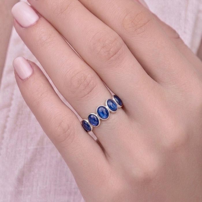 925 Silver Kyanite Stone Ring - NO : 2500