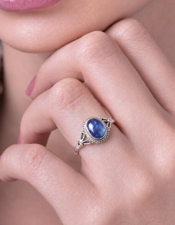 925 Silver Kyanite Stone Ring