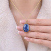 925 Silver Blue Kyanite Stone Pendant