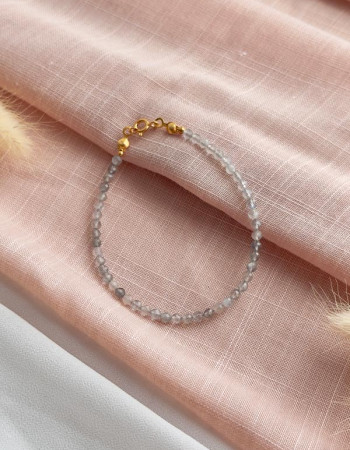 4 mm Labradorite Stone Bracelet - No : BR004