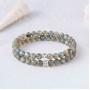 6mm Natural Labradorite Bracelet - Zodiac Sign can be added to the bracelet
