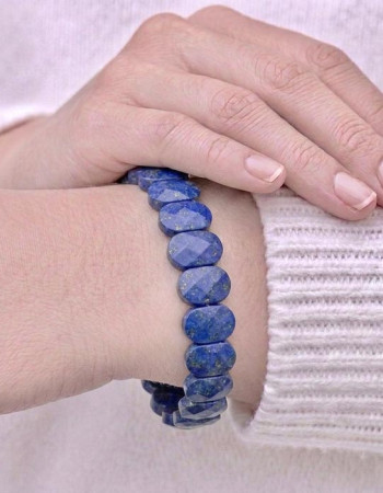 Natural Lapis Lazuli Bracelet - Special Cut