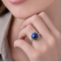 925 Ayar Gümüs  Lapis Lazuli Taşi Yüzük