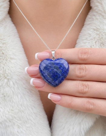 925 Ayar Gümüs  Lapis Lazuli Taşi Kolye