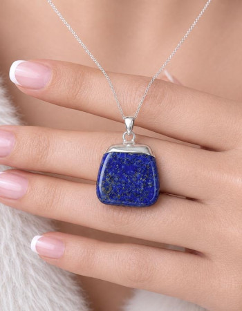 925 Silver Natural Lapis Lazuli Pendant
