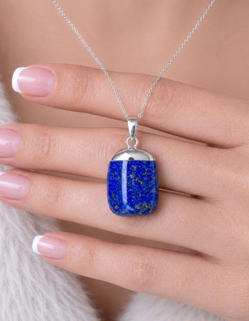 925 Silver Natural Lapis Lazuli Pendant