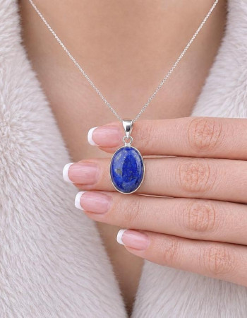 925 Silver Natural Lapis Lazuli Pendant