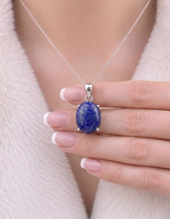 925 Silver Natural Lapis Lazuli Pendant