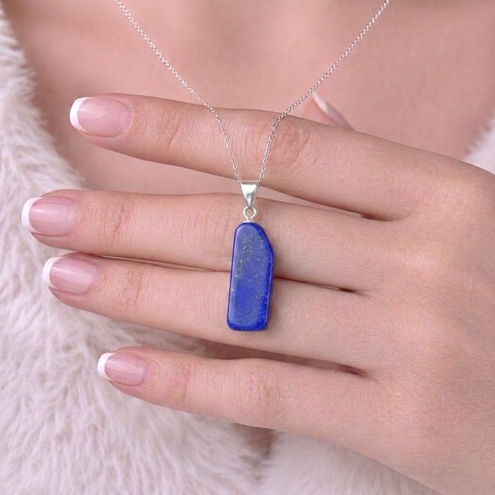 925 Silver Natural Lapis Lazuli Pendant