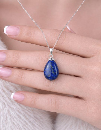925 Silver Natural Lapis Lazuli Pendant