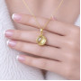 925 Silver Natural Lemon Quartz Pendant