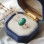 925 Silver Natural Malachite Stone Ring