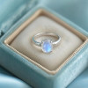925 Silver Natural Moonstone Ring