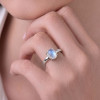 925 Silver Natural Moonstone Ring