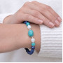 8mm Lapis Lazuli , Ay Taşi & Amaznoit Bileklik