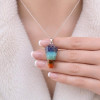 Seven Chakras Natural Stone Pendant