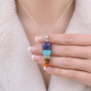Seven Chakras Natural Stone Pendant