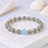 8mm Bracelet ( Labradorite Stone + Custom Stone of your choice )