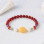 Multi Stone Bracelet , 8mm Red Agate , Amethyst , Amber ,  Labradorite & Pearl Bracelet