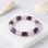 Natural Rose Quartz & Amethyst Stone Bracelet - No:2000