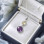 925 Sterling Silver Amethyst & Lemon Quartz Stone Pendant