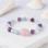 Multi Stone Bracelet – Amethyst , Blue Quartz , Rose Quartz