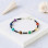 4 mm Spinel Stone & Seven chakras stones Bracelet - No : BR004