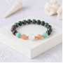 Multi Stone Bracelet , 8mm Blood Stone , Amazonite , Sunstone & Moonstone Bracelet