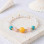 Multi Stone Bracelet – 8mm Moonstone, Turquoise, Rose Quartz & Amber Stones