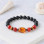 Multi Stone Bracelet , 8mm Black Onyx , Red Agate , Tiger Eye & Amber Bracelet
