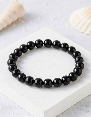 8mm Natural Black Onyx Bracelet