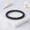 6mm Natural Matt Black Onyx Bracelet