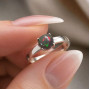 925 Silver Rare Fire Opal Stone Ring